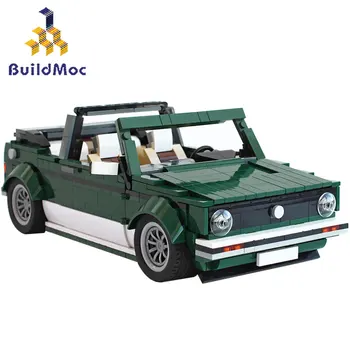BuildMoc Kūrėjas Technicle Automobilių Mini Cabriolet Sporto Blokai Super Automobilių Lenktynių Tinka Plytas, vaikams, žaislai, Dovanos berniukams