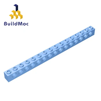 BuildMOC Suderinama Surenka Dalelių 3703Technic Plytų 1x16, su Skyle Statybinių Blokų Dalys 