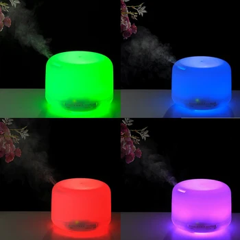 Buitinių 7 Spalva Keičiasi LED Rainbow Šviesos 500ML Klasikinis Nešiojamų Aromato Difuzorius Ultragarsinis Drėkintuvas eterinis Aliejus Difuzoriaus