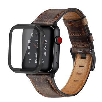Byloje+Retro Karvės Odos dirželis Apple watch band 44mm 40mm iWatch 42mm 38mm watchband apyrankė 