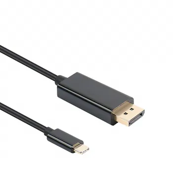 C tipo USB 3.1 C iki Displayport male vyrų didelės raiškos garso ir vaizdo perdavimo kabelis 1.8 metrų