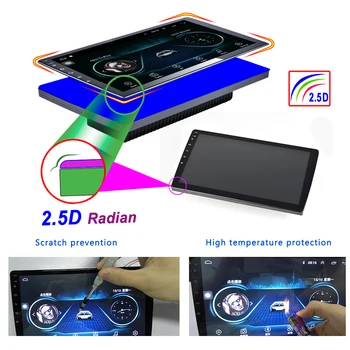 Camecho 2 Din Automobilio Radijo Android 8.1 Automobilio Multimedijos Grotuvas, 2din Automobilio Radijas Stereo Bluetooth, WIFI, GPS Garso Universalus Vaizdo Grotuvas