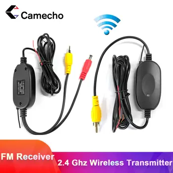 Camecho Belaidžio Galinio vaizdo Kamera 2.4 Ghz RCA Video Siųstuvas & Imtuvo Rinkinys, Automobilio galinio vaizdo Monitorius FM Siųstuvas & Imtuvas