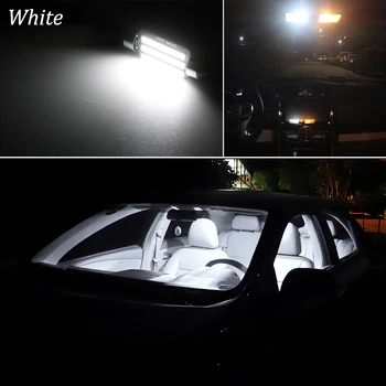 Canbus Baltas Automobilis LED Lemputės Interjero Paketas Rinkinys, Skirtas 