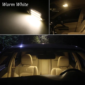 Canbus Baltas Automobilis LED Lemputės Interjero Paketas Rinkinys, Skirtas 