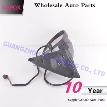 CAPQX 1Pair 6/9/13Wire VW Tiguan 2010-2016 Už galinio vaizdo Veidrodžio montavimas Šildymo elektriniai veidrodėliai LED posūkio signalo