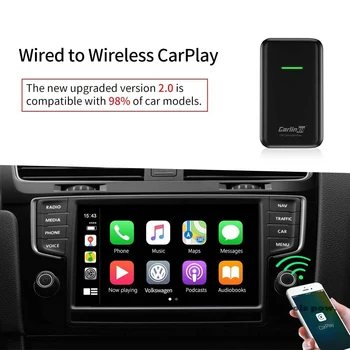 Carlinkit IOS CarPlay 13 2.0 USB Atnaujinti Wireless Auto Connect Audi VW Bmw BMW daugialypės terpės Grotuvas, Bevielis Aktyvatorius