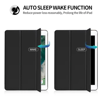 Case For iPad Mini 4 3 2 1 Stovas Laikiklis Smart Cover iPad Mini 5 2019 Padengti PU Odos Ultra Plonas Auto Sleep/wake Atveju