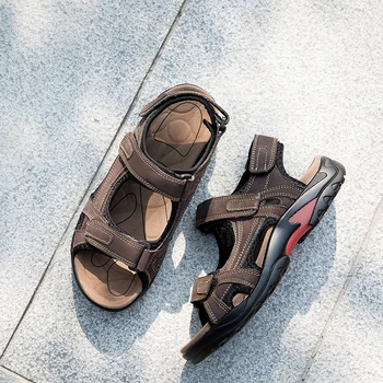 CcharmiX Originali Oda Vyrų Batų Stebėjimo Summmer Pėsčiomis Sandalai Mens 2020 M. Naujas Didelis Dydis Lauko Jūra/Paplūdimio Bateliai Vyrai Sandalai
