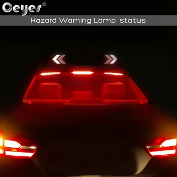 Ceyes 100cm Automobilių Šviesos Auto Aukšto Kalno Stabdžio Stabdymo Šviesos Priedai Automobilių Važiavimo Saugos Įspėjamojo Posūkio Signalo LED Juostos, Lempos