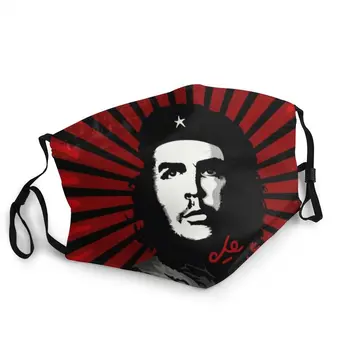 Che Guevara Daugkartinio Naudojimo Unisex Suaugusiųjų Gatvės Meno Burnos, Veido Kaukė Anti Migla Apsauga Nuo Dulkių Apsauga Apima Respiratorius Mufelinė
