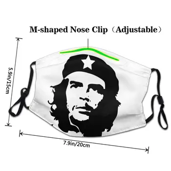 Che Guevara Suaugusiųjų Uždrausta Veido Kaukė Revoliucijos Kuba Socializmo Laisvės Apsaugos Nuo Dulkių Dangtelis Respiratorius