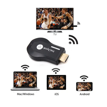 Chromecast Anycast M9 Plius TV Stick 1080P Belaidžio WiFi Ekranas Dongle Imtuvą Ezcast 