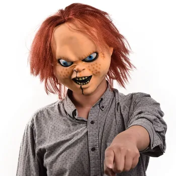 Chucky Kaukė Vaiko Žaisti Kostiumai, Kaukės Dvasios Chucky Kaukės Siaubo Veido Latekso Mascarilla Helovinas Velnias Žudikas Lėlės Šalmas