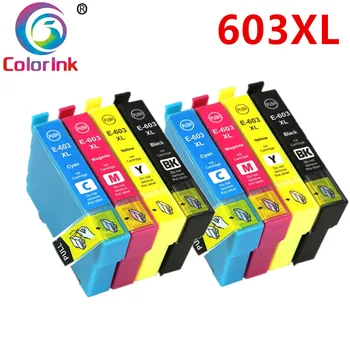 ColorInk 603XL T603 T603XL E-603XL 603 suderinamo spausdintuvo rašalo kasetė Epson XP-2100 XP-3100 XP-4100 XP-4105 spausdintuvą