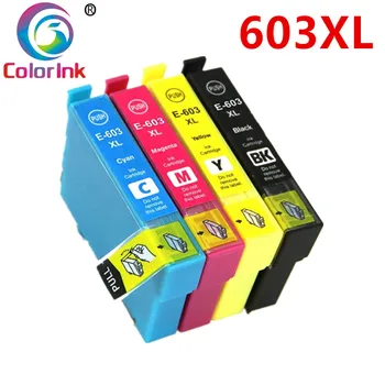 ColorInk 603XL T603 T603XL E-603XL 603 suderinamo spausdintuvo rašalo kasetė Epson XP-2100 XP-3100 XP-4100 XP-4105 spausdintuvą