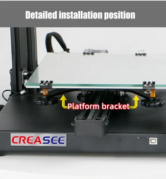 Creasee 3D Spausdintuvo Dalys, Karšto Lova Stovi Šildymo Platforma Stovėti Taikoma 300 * 300*400mm ir 220*220*250mm Spausdintuvą