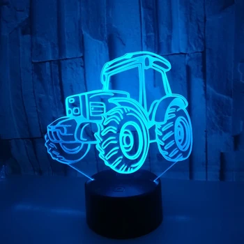 Creative 3D LED Naktinis Apšvietimas Naujovė Iliuzija Naktį Lempos 7Color 3D Naktį lengvos Lempos Žaislai Dovana vaikas Namų Puošybai