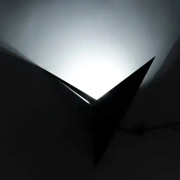 CreativeWrought Geležies Formos Trikampis Sienos Lempos Kambarį Miegamojo staliukas 13W LED Sienos Lempa Balta Lempa, Šviesos Eilėje