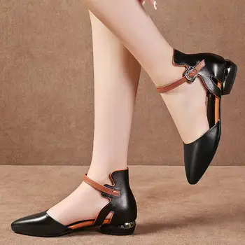 Cresfimix moterų mielas sagtis dirželis aukštos kokybės black pu odos aukštakulniai bateliai lady klasikinis vasaros siurbliai zapato tacon alto a6012