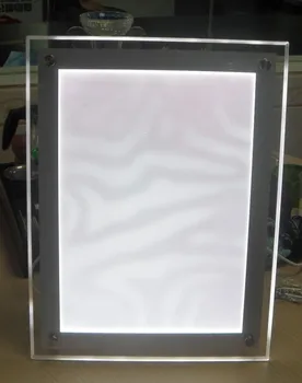 Crystal Rėmo Švieslentę,LED nuotraukų Rėmelis A4 formato,su Apšvietimu Pohto Dėžutės Rėmas