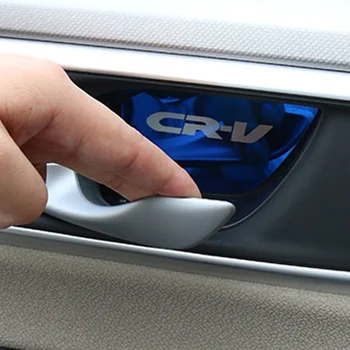 Cstyling Honda CR-V CRV 2017 2018 2019 2020 Automobilių Vidinės durys dubenėlį, papuošti Rankena Raštas Dangtelio lipdukas priedai