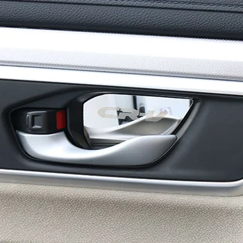 Cstyling Honda CR-V CRV 2017 2018 2019 2020 Automobilių Vidinės durys dubenėlį, papuošti Rankena Raštas Dangtelio lipdukas priedai