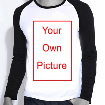 Custom ilgomis Rankovėmis Marškinėliai Savarankiškai Nuotraukų Spausdinimo Mokyklos Komanda Individualų Dizainą Visiškai Rankovės 