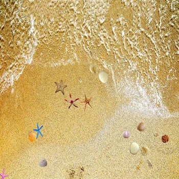 Custom lipnios Grindų Sieniniai Tapetai Šiuolaikinės Gražus Romantiškas Beach Sea View 3D Grindų Plytelės Sienų Vonios kambario, Miegamojo Puošimas