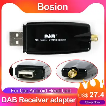 DAB+ Box Skaitmeninis Radijo Imtuvas Papildyta, Antenos Adapteris, skirtas Automobilio Stereo Autoradio 