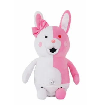 Danganronpa 2 Monomi Pink, White Rabbit Vienodas Suknelė Przybornik Anime Cosplay Kostiumai, Dangan Ronpa Balta Rausva Mišinys Sintetinių Plaukų
