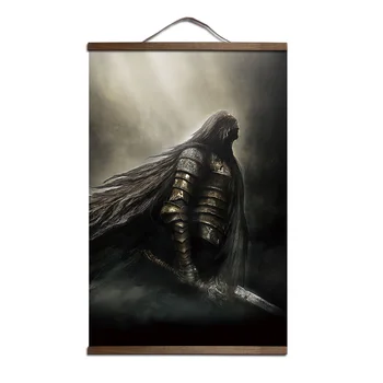 Dark Souls 2 3 plakatas drobė spausdina plakatus apdailos, dažymo, su medžio masyvo kabinti pažymėkite cuadros decoraci n dormitorio