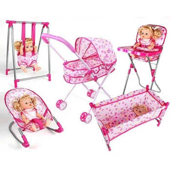 Darželio Kambario Baldai, Dekoras - ABS Baby Doll Swing Supamoji Kėdė, skirta 9-12inch Atgimsta Lėlės, už Mellchan Lėlės Priedai