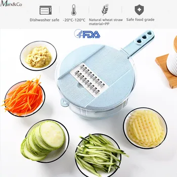 Daržovių Peilis Mandoline Slicer Trintuvė daržovėms Cutter Vaisių Skustukas Multi-funkcija Įrankiai, Virtuvės Reikmenys Virėjas įtaisą