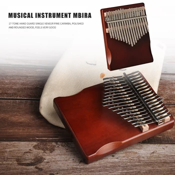 Daugiafunkcinis Muzikos Instrumentas, 17 Klavišus Kalimba Pušies Nykščio Piršto Fortepijonas Praktinių Patvarus, Patogus Afrikos Sanza Mbira