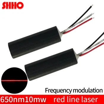 Dažnio moduliavimo 650nm 10 mw raudona linija lazerio modulis PWM lazerio lygio matavimo jutiklis siųstuvo poziciją ženklu 0-50KHz