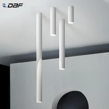 [DBF]Juoda/Balta Ilga Vamzdžių Paviršius Sumontuotas LED Lubų Vietoje Šviesos Pritemdomi 5W 3000K/4000 K/6000K paviršinės Montuotės Downlight AC220V
