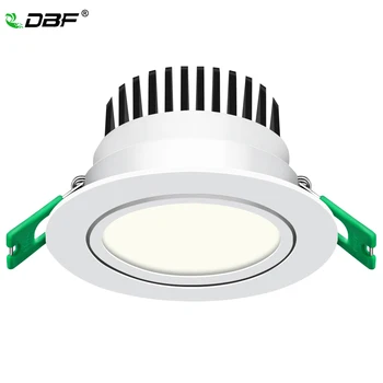[DBF]Naujas Modelis Matinio stiklo Objektyvas Įleidžiamas LED Downlight labai Šviesus COB Epistar LED Lubų Vietoje Lemputė 5W 7W 10W 12W su Transformatoriumi