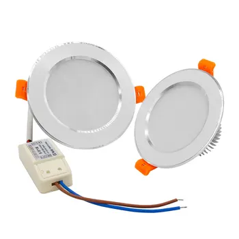 [DBF]Ultra Ryškus LED Embedded Downlight Ne Pritemdomi 5W 7W 10W 12W LED Spot Light su AC220V/110V LED Driver Patalpų Apšvietimas