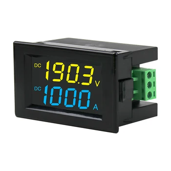 DC Ammeter Voltmeter Dvigubas Ekranas, Skaitmeninis Ekranas LCD Didelės raiškos Skystųjų Kristalų Spalvos, Dviejų spalvų Ekranas D85-3051AG