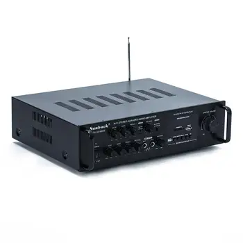 DC12V AC220V 2.1 kanalas 300W didelės galios SD USB FM, Bluetooth nuotolinio valdymo galios stiprintuvas namų AV stiprintuvas