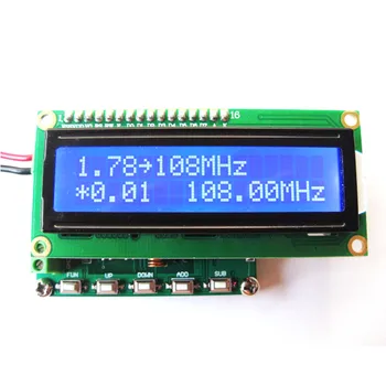 DDS FM signalo generatoriaus, 78~108MHz PLL skaitmeninis ekranas LCD