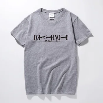 Death Note Logotipas Unisex marškinėliai Vasaros Top Atsitiktiniai trumpomis Rankovėmis marškinėliai Camisetas Hombre Mados drabužiai