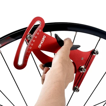 Deckas dviračių indikatorius attrezi metrų tensiometer dviračių kalbėjo įtampa varantys statybininkai priemonė, raudona
