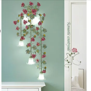Decora 5 šviečia Gėlių Sienos Lempos Sconce už Kambarį LED Sienų apšvietimo Įranga Šiuolaikinio Viešbučio Sienos Žvakių, Lempų Apdaila