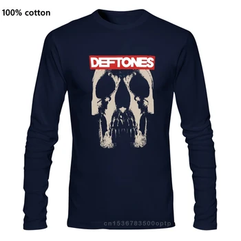 Deftones Vyrų Minerva Kaukolė T-Laisvi marškinėliai ilgomis rankovėmis Vasaros Mados Vyrai T-shirt