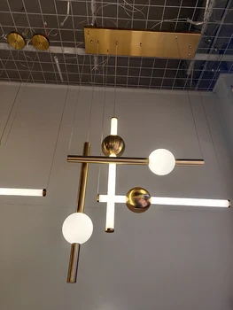 Dekoracija LED Pakabukas Apšvietimo Modernus Dekoro Linijinis Šviesos Rungtynių Parduotuvė/Valgomasis Kambarys/ Bar Dizaineris Pakabos Kabo Žibintai