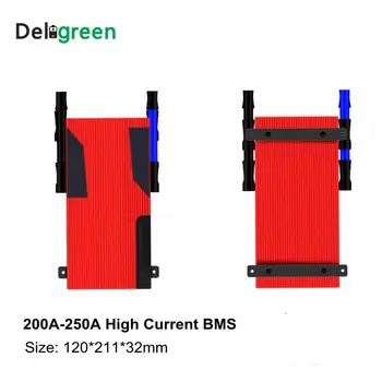 Deligreen 8S 120A 150A 200A 250A 24V PCM/PCB/BMS) už 3.2 V LiFePO4 baterijos 18650 Lithion Li-ion su balanso funkcija