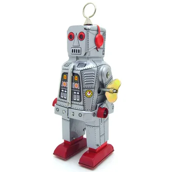 Derliaus Vaikų Žaislai Alavo Robotai Vėjo iki Žaislai, Namų Kolekciją Retro Amatų MS403 Vietos Robotas tintoy