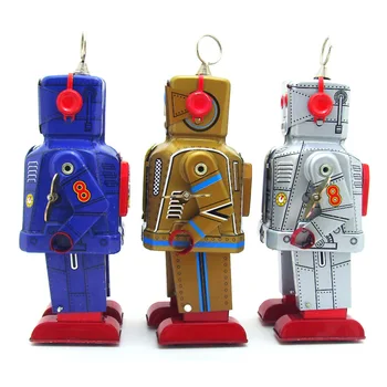 Derliaus Vaikų Žaislai Alavo Robotai Vėjo iki Žaislai, Namų Kolekciją Retro Amatų MS403 Vietos Robotas tintoy